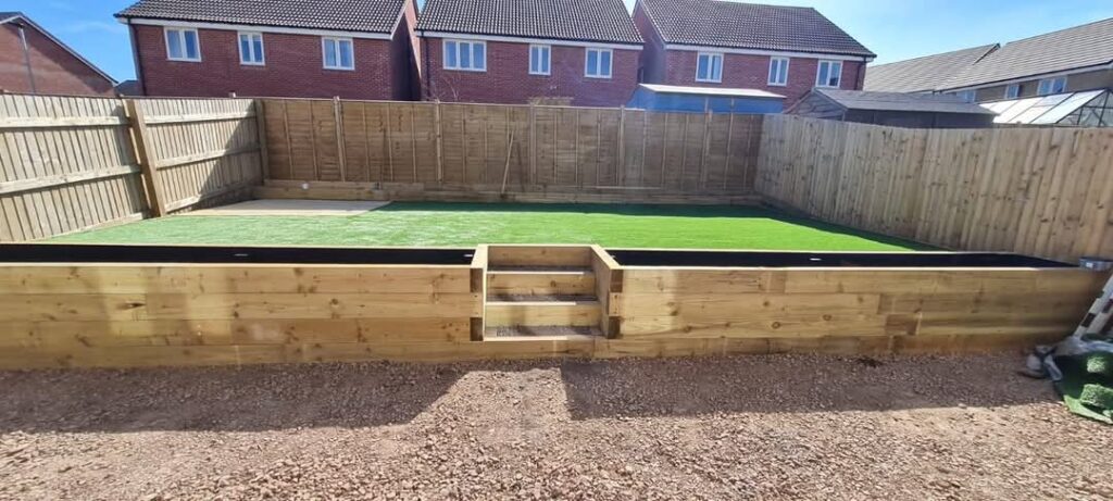 Landscaped garden features