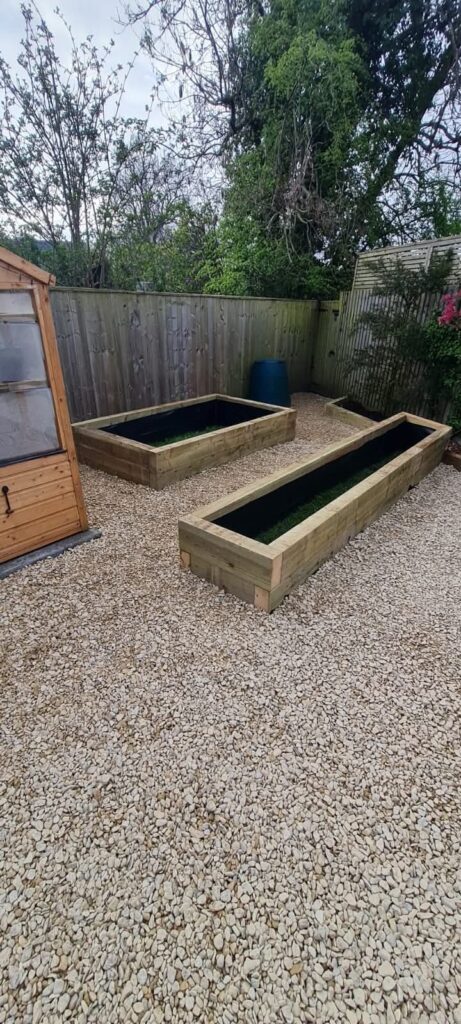 Landscaped garden planters